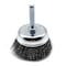 Superior Steel 2" Wire Cup Brush 1/4" Shank - Fine Crimped Wire 4500 RPM S1842 - alternate 1